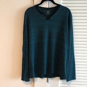 Alfani Long Sleeve Teal Shirt